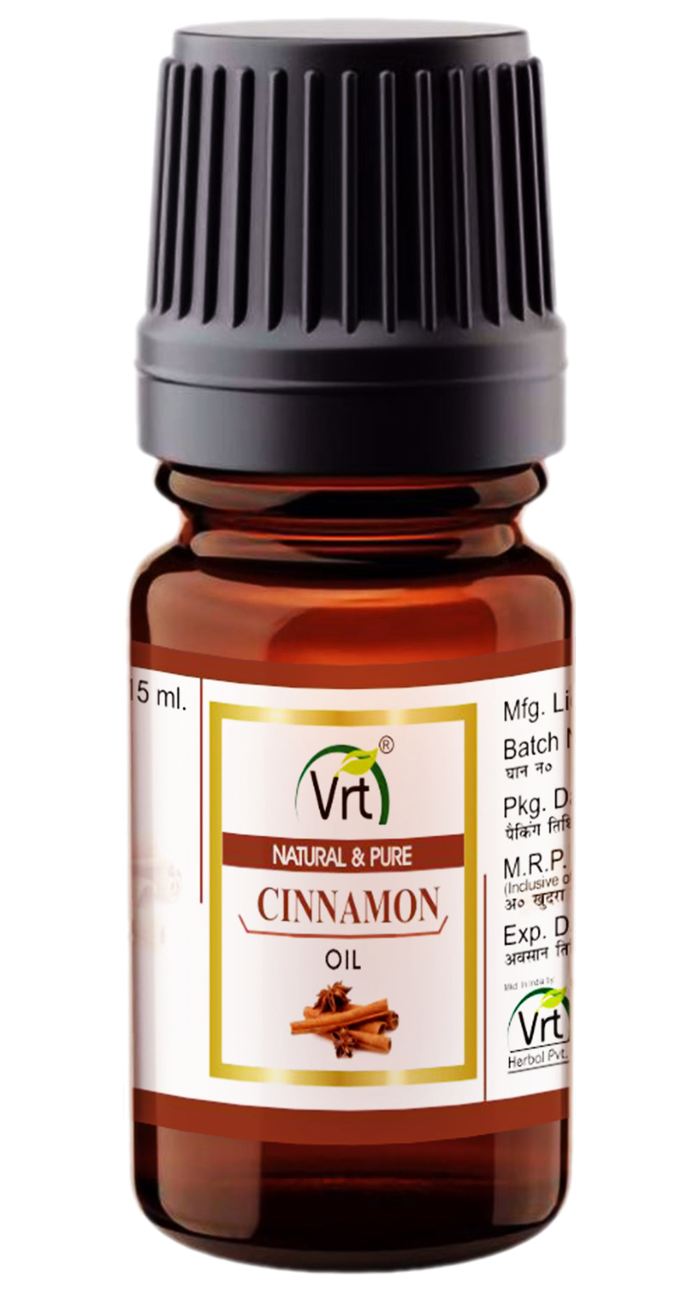 5ml cinamon oil bottle, vrtherbal, natural&pure oil 