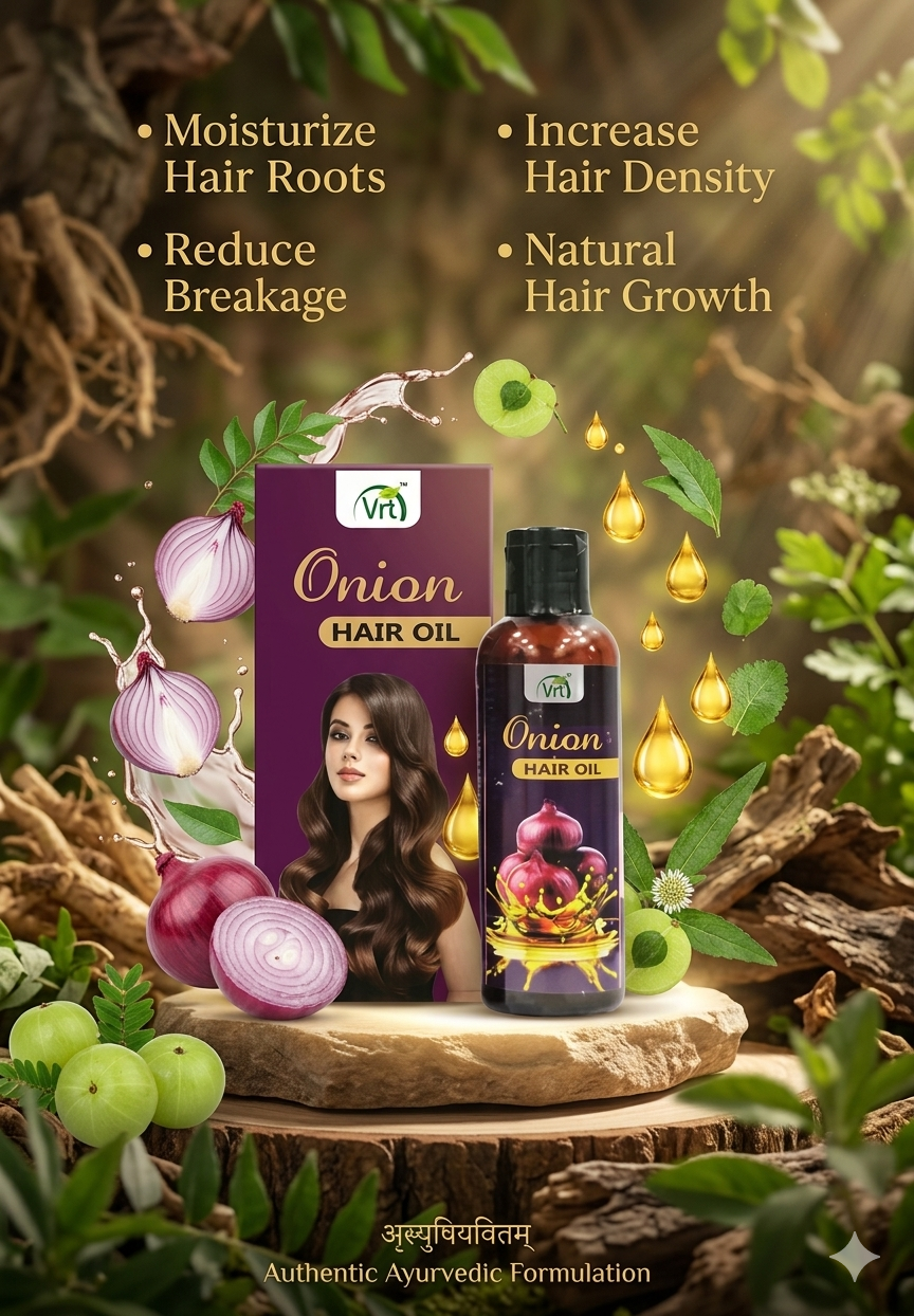 Onion Hair Oil: Strengthen. Shine. Restore.