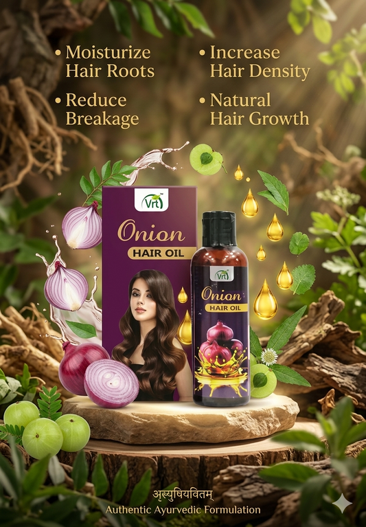 Onion Hair Oil: Strengthen. Shine. Restore.